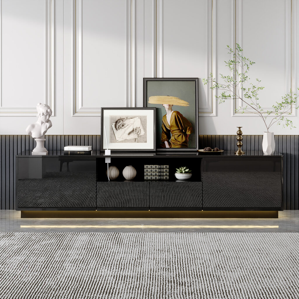 70.8" Modern Minimalist LED TV Stand