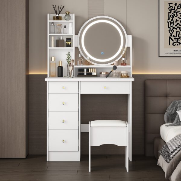 31.5" Modern Makeup Vanity Set