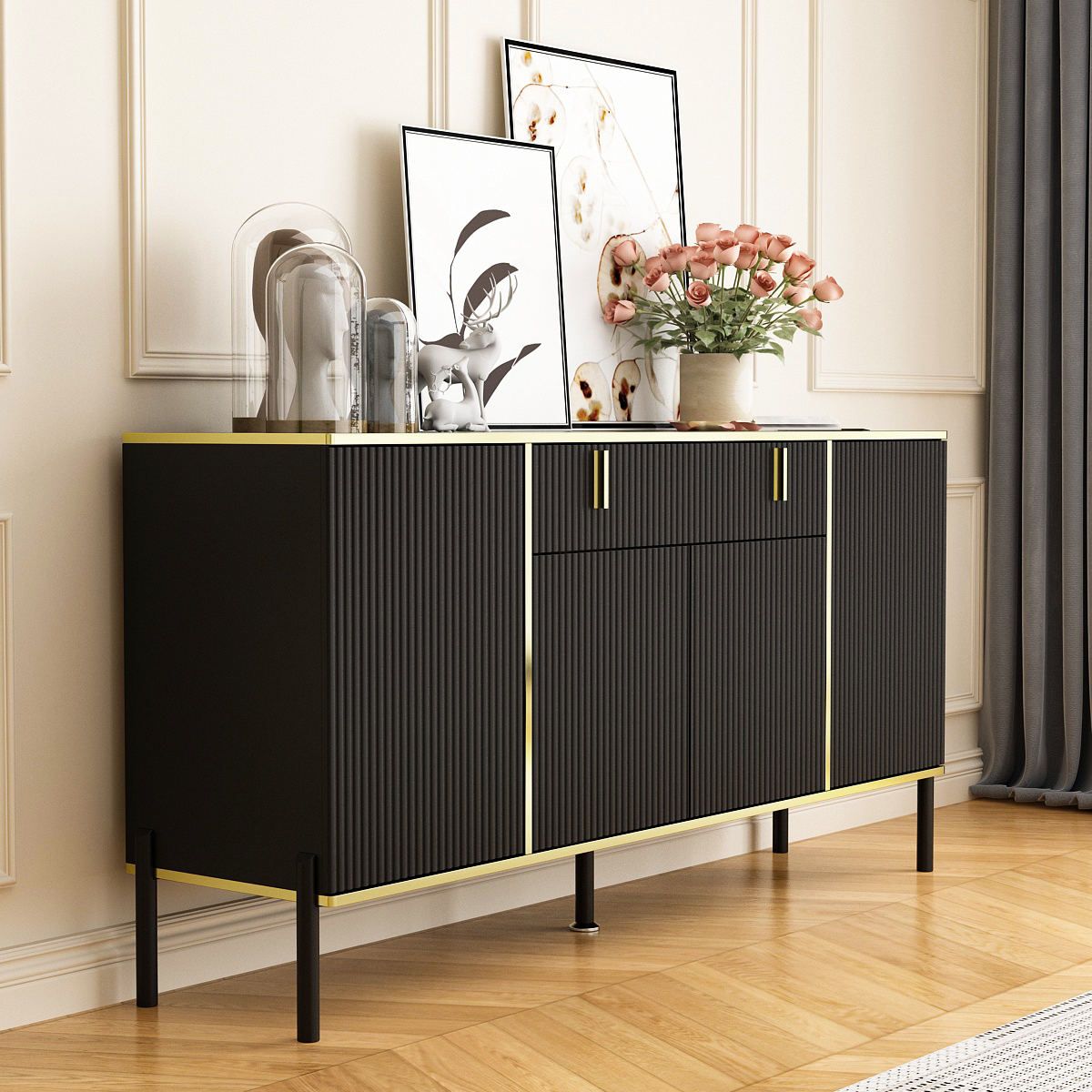 63" Modern Sideboard Buffet Cabinet - Image 5