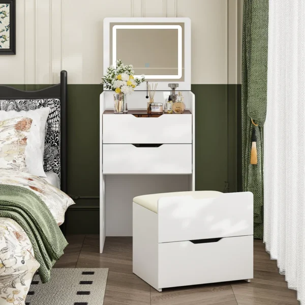 18.9" 3 In 1 Modern Vanity Desk