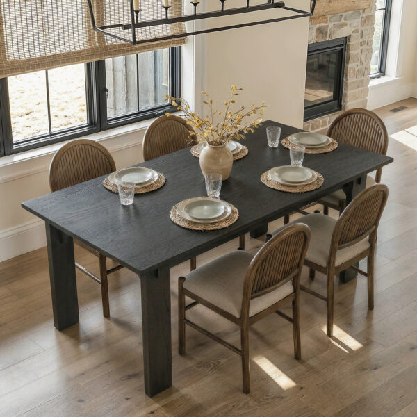 84" Modern Solid Wood Dining Table (No Chairs)