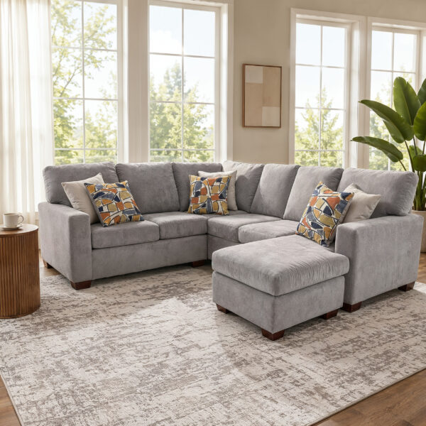 109.5" Flexible Sectional With Chaise
