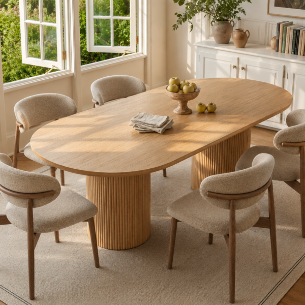 90.5" Solid Pine Dining Table (No Chairs)