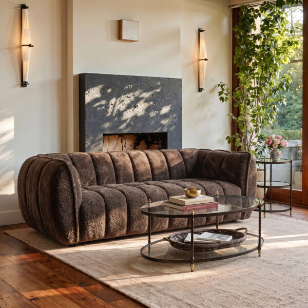 85" Modern Compressed Sofa