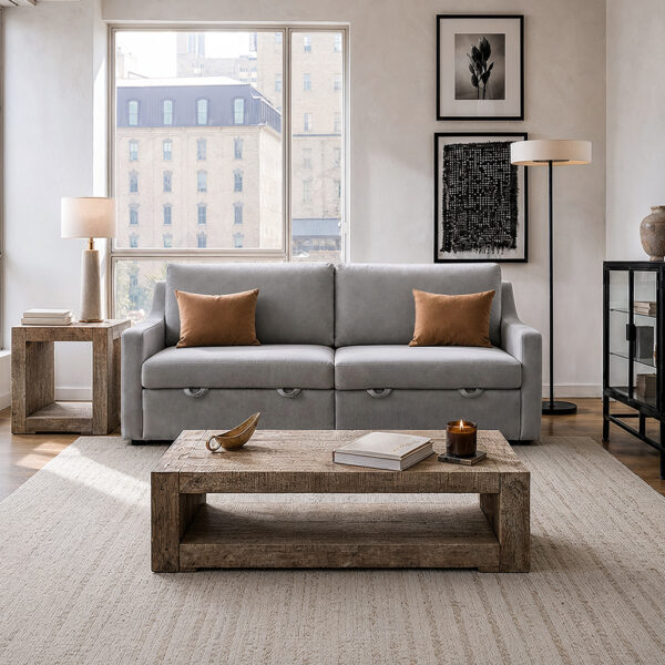 87.4" CONVERTIBLE  SLEEPER SOFA