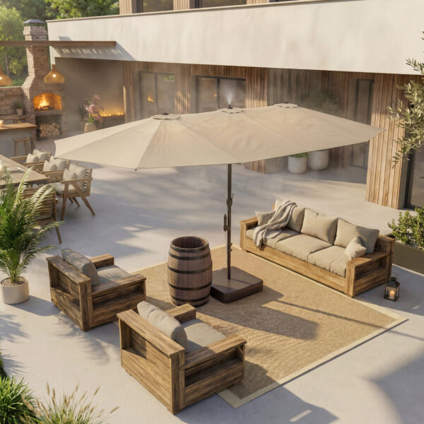 181" Patio Umbrella with Misting System