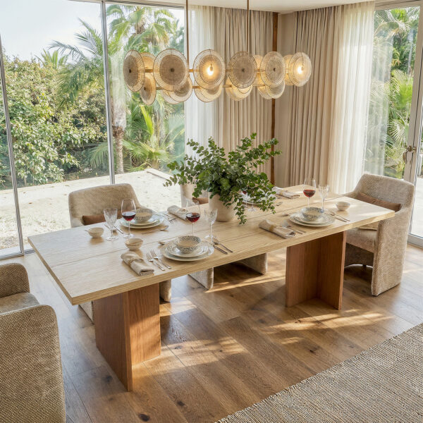 84" Modern Pine Dining Table (No Chairs)