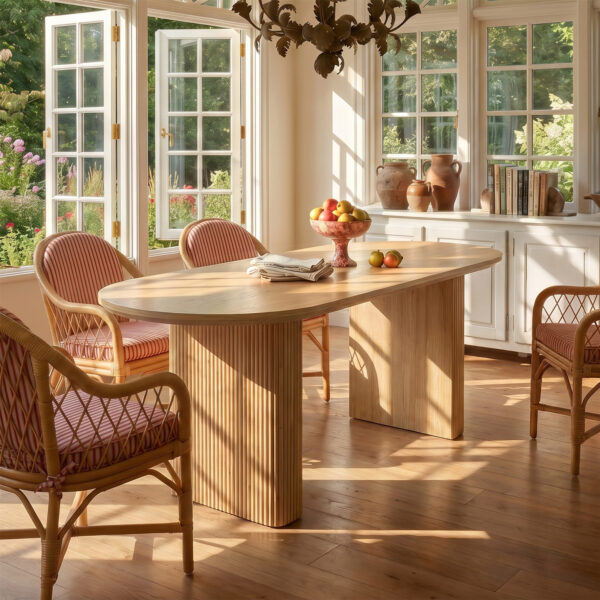 70.9" Solid Pine Dining Table (No Chairs)