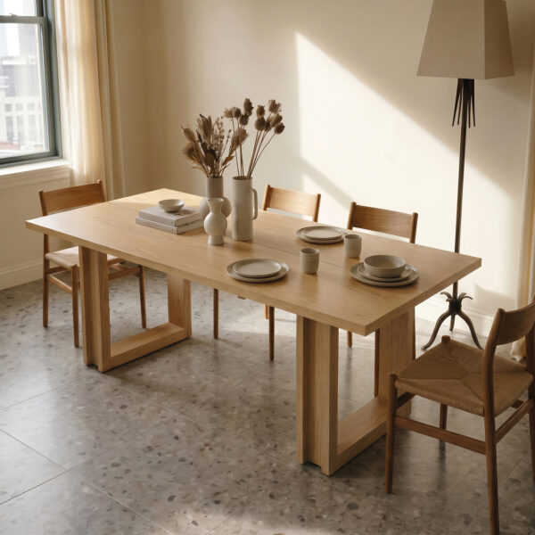 83.8‘’ Solid Wood Dining Table (No Chairs)