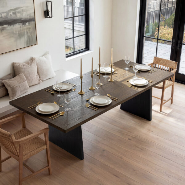 83.9" Wide Solid Pine Kitchen Table (No Chairs)