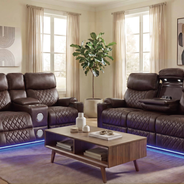 85.6" & 74.4" 2 PC DUAL POWER RECLINING SET (ETA 9/20)